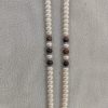 Silver Dual Strand Pearl Necklace